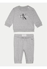 Calvin Klein Jeans Dres Monogram IN0IN00017 Szary Regular Fit. Kolor: szary. Materiał: bawełna