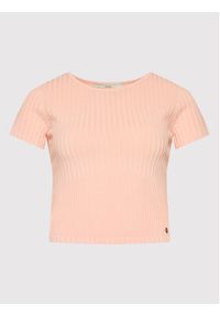 Guess Bluzka W2YR42 Z2U00 Różowy Slim Fit. Kolor: różowy. Materiał: syntetyk