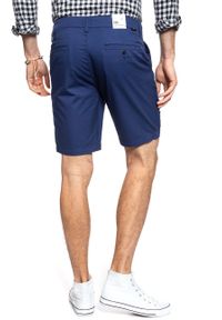 Lee - SPODENKI LEE SLIM CHINO SHORT FRENCH NAVY L73HHI84. Materiał: materiał #7