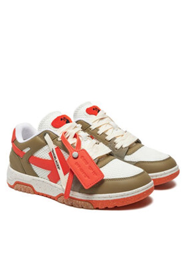 OFF-WHITE - Off-White Sneakersy OMIA243S23LEA0015622 Écru. Materiał: materiał