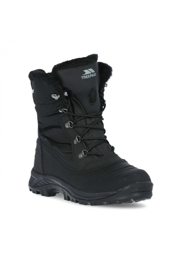 TRESPASS - Skórzane Śniegowce Męskie Negev II. Kolor: czarny. Materiał: skóra. Sezon: zima. Sport: turystyka piesza, narciarstwo