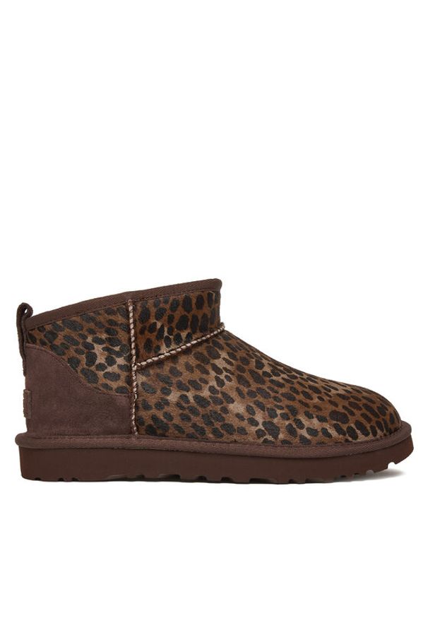 Ugg Śniegowce W Classic Ultra Mini 1158328 Brązowy. Kolor: brązowy. Materiał: skóra