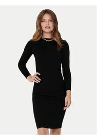 JDY Sukienka dzianinowa Kate 15207693 Czarny Slim Fit. Kolor: czarny. Materiał: syntetyk