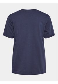 Pieces T-Shirt Ria 17086970 Granatowy Regular Fit. Kolor: niebieski. Materiał: bawełna #4