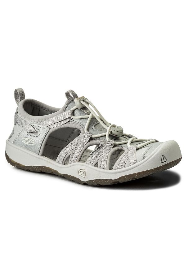 keen - Sandały Keen - Moxie Sandal 1018360 Silver. Kolor: wielokolorowy, srebrny, szary. Materiał: materiał, skóra. Sezon: lato. Styl: młodzieżowy, wakacyjny
