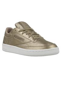 Buty do chodzenia damskie Reebok Club C 85 Melted ME. Zapięcie: sznurówki. Kolor: żółty. Materiał: materiał, skóra, syntetyk. Szerokość cholewki: normalna. Model: Reebok Club. Sport: turystyka piesza