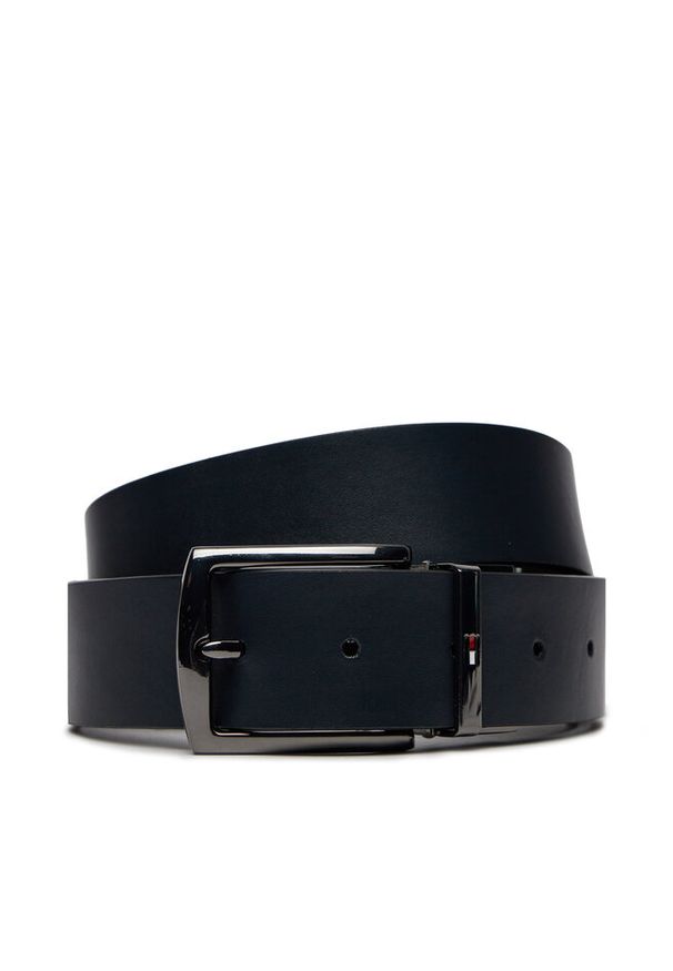 TOMMY HILFIGER - Pasek Męski Tommy Hilfiger. Kolor: czarny