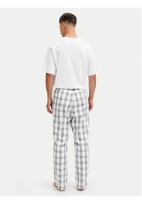 Jack & Jones Piżama Luca 12266993 Biały Standard Fit. Kolor: biały. Materiał: bawełna #7