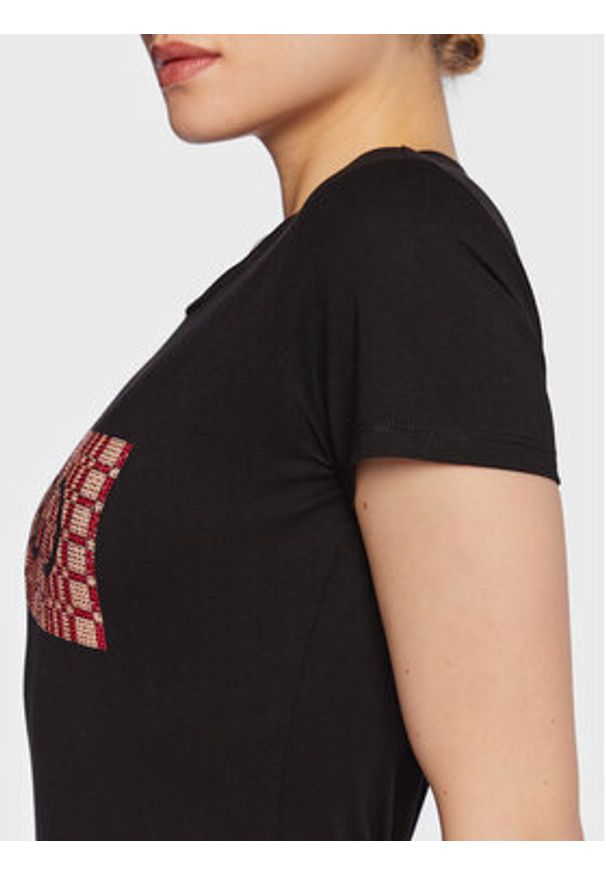 Liu Jo T-Shirt WA3467 JS923 Czarny Regular Fit. Kolor: czarny. Materiał: bawełna