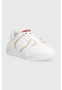 Just Cavalli sneakersy kolor biały 75RA3SA1 ZP376 003. Nosek buta: okrągły. Zapięcie: sznurówki. Kolor: biały. Materiał: guma #2
