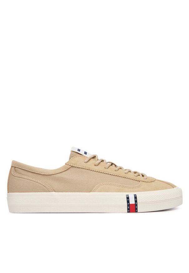Tommy Jeans Tenisówki Archive Vulc Y2K EM0EM01760 Beżowy ciemny. Kolor: beżowy. Materiał: materiał