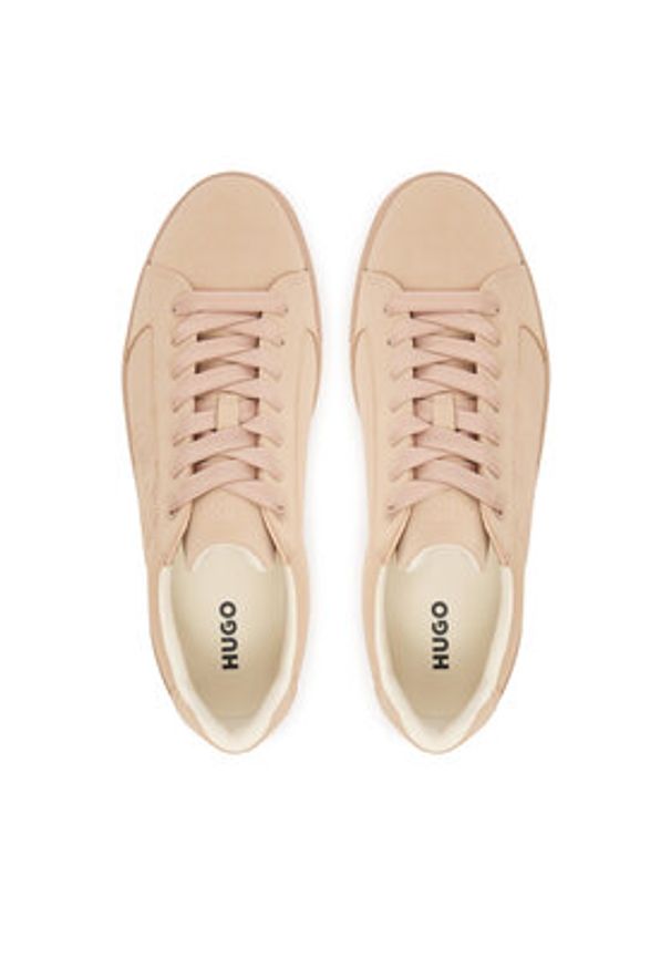 Hugo - HUGO Sneakersy Morrie 50548192 Beżowy. Kolor: beżowy. Materiał: skóra