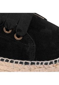 Manebi Espadryle Sneakers D K 1.0 E0 Czarny. Kolor: czarny. Materiał: zamsz, skóra