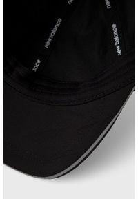 New Balance czapka LAH21103BK kolor czarny z nadrukiem. Kolor: czarny. Materiał: materiał. Wzór: nadruk #4