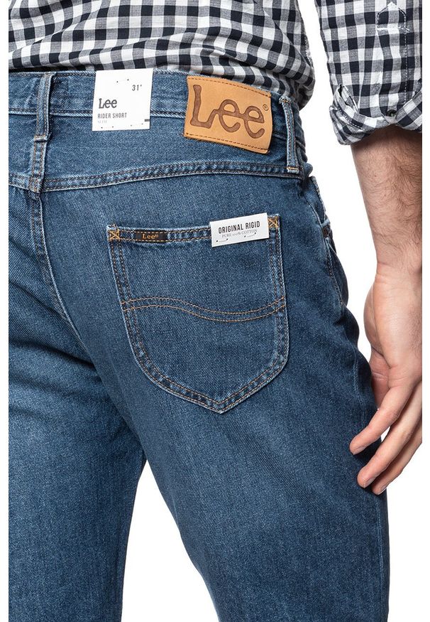 Lee - SPODENKI LEE RIDER SHORT FLICK DARK L73FLJKA 112120537. Materiał: jeans