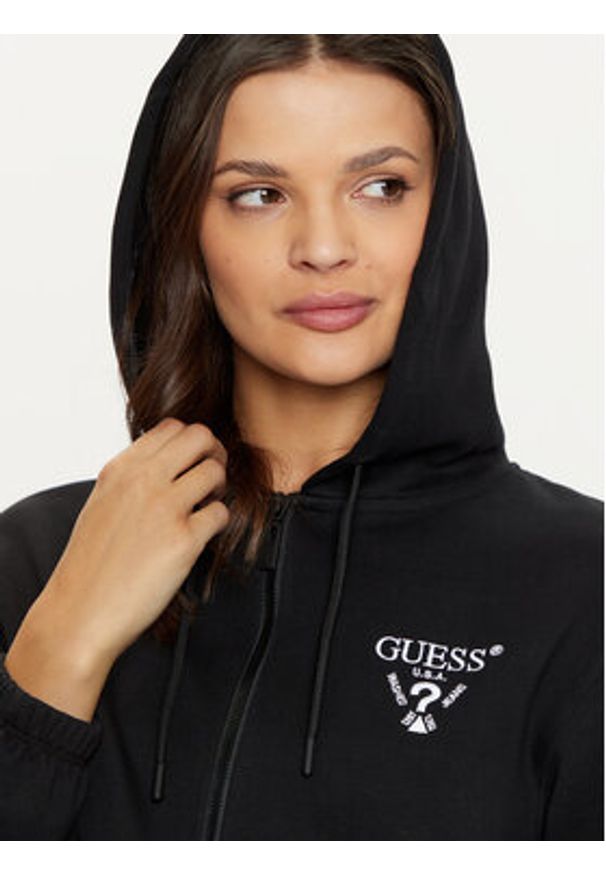 Guess Bluza V5RQ20 KC3D2 Czarny Regular Fit. Kolor: czarny. Materiał: bawełna