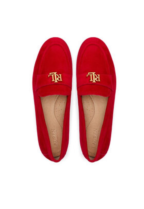 Lauren Ralph Lauren - LAUREN RALPH LAUREN Lordsy 802946809006 Czerwony. Kolor: czerwony. Materiał: skóra, zamsz