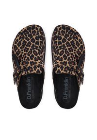 D.Franklin Klapki DFSH414006 Brązowy. Kolor: brązowy. Materiał: materiał #4