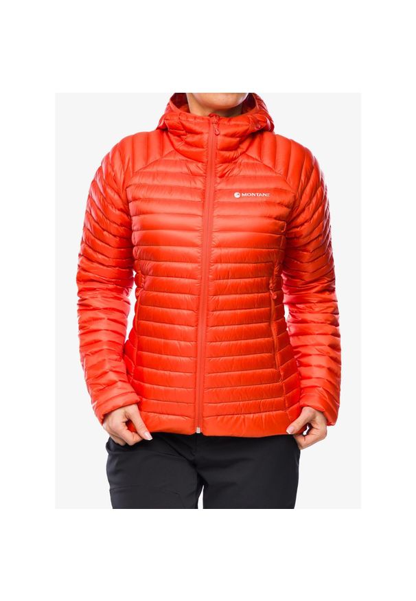 Kurtka puchowa damska Montane Anti-Freeze Lite Hoodie. Kolor: czerwony. Materiał: puch