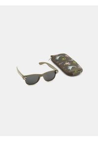 Sinsay - Okulary przeciwsłoneczne z etui Jurassic Park - zielony. Kolor: zielony