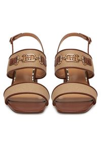 Nine West Sandały 2489-19 Beżowy. Kolor: beżowy. Materiał: syntetyk, materiał