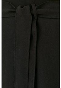 Hugo - HUGO spódnica kolor czarny mini rozkloszowana. Kolor: czarny. Materiał: tkanina. Wzór: gładki