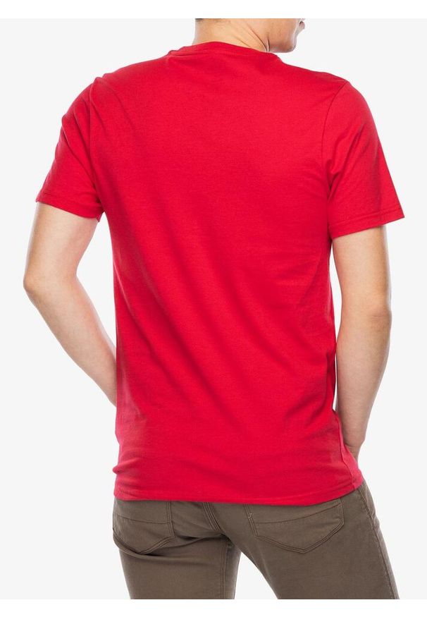 FOX - Koszulka bawełniana męska Fox Absolute SS Prem Tee. Kolor: czerwony. Materiał: bawełna