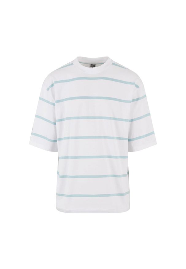 Urban Classics - Męska Koszulka Stripe Oversized T-shirt. Kolor: wielokolorowy, niebieski, brązowy