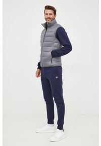 Lacoste spodnie dresowe męskie kolor granatowy gładkie XH9624-132. Kolor: niebieski. Materiał: dresówka. Wzór: gładki #2