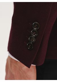 Pako Lorente - PAKO LORENTE – Dzianinowa marynarka w kolorze bordowym. Kolor: czerwony, beżowy. Materiał: dzianina. Sezon: wiosna #8