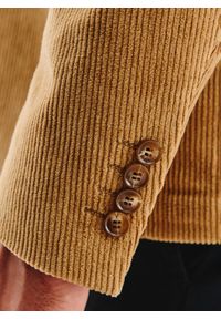 Pako Lorente - PAKO LORENTE - Beżowa sztruksowa marynarka męska. Okazja: na co dzień. Kolor: beżowy. Materiał: sztruks. Sezon: jesień. Styl: casual #2