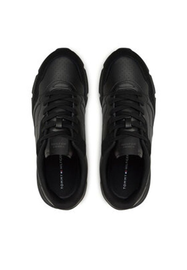 TOMMY HILFIGER - Tommy Hilfiger Sneakersy FM0FM05216 Czarny. Kolor: czarny. Materiał: skóra