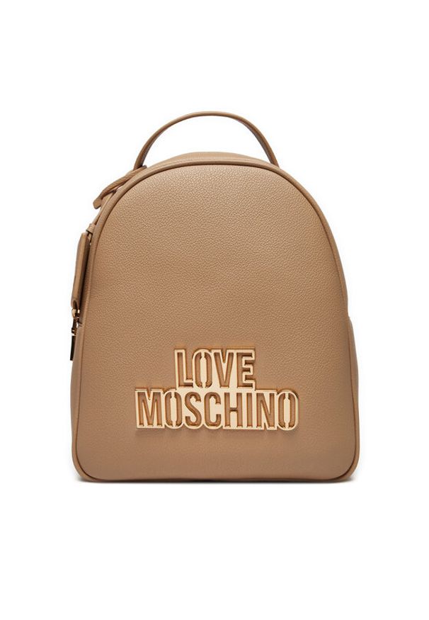 Love Moschino - LOVE MOSCHINO Plecak JC4338PP0LKO0106 Beżowy. Kolor: beżowy. Materiał: skóra