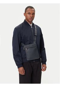BOSS Saszetka 50536477 Granatowy. Kolor: niebieski. Materiał: skóra #5