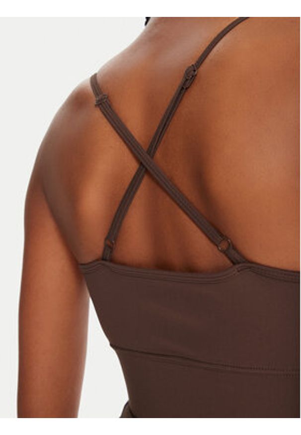 Reebok Biustonosz sportowy Reebok X Ewa Chodakowska RK25310CCW Brązowy. Kolor: brązowy. Materiał: syntetyk