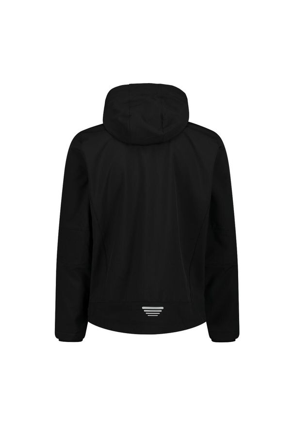 Kurtka męska turystyczna CMP 3A01787N. Typ kołnierza: kaptur. Kolor: czarny. Materiał: softshell. Sport: turystyka piesza