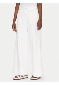 BOSS Jeansy Talashea 50537020 Écru Wide Leg. Kolor: kremowy #1