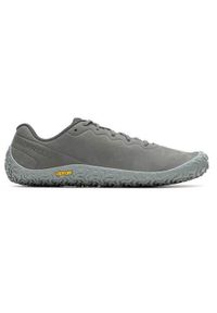 Buty do biegania męskie Merrell Vapor Glove 6. Zapięcie: sznurówki. Kolor: szary. Materiał: materiał, skóra, syntetyk. Szerokość cholewki: normalna