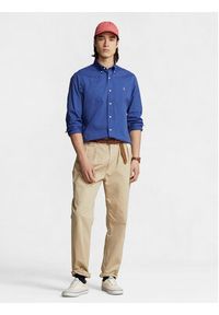 Polo Ralph Lauren Koszula 710937994001 Niebieski Slim Fit. Typ kołnierza: polo. Kolor: niebieski. Materiał: bawełna #6