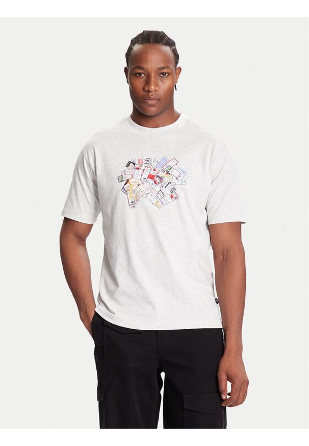 New Balance T-Shirt MT53905 Szary Regular Fit. Kolor: szary. Materiał: bawełna