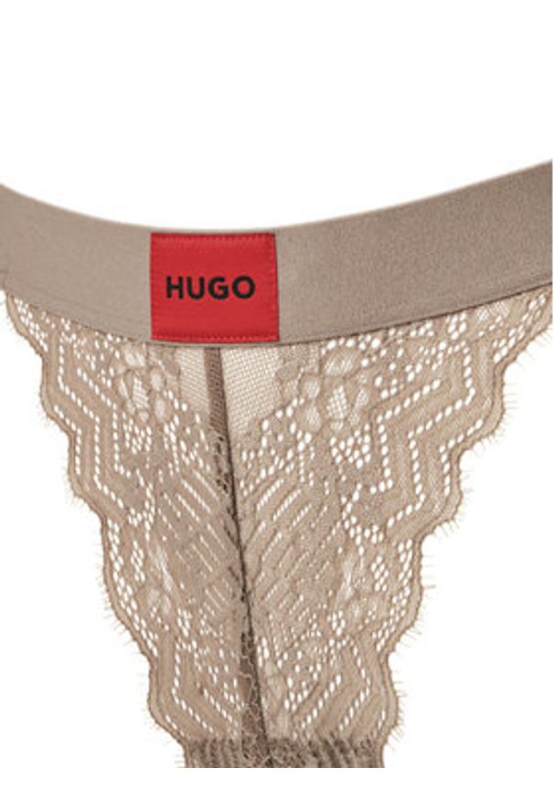 Hugo - HUGO Stringi 50535036 Beżowy. Kolor: beżowy. Materiał: syntetyk