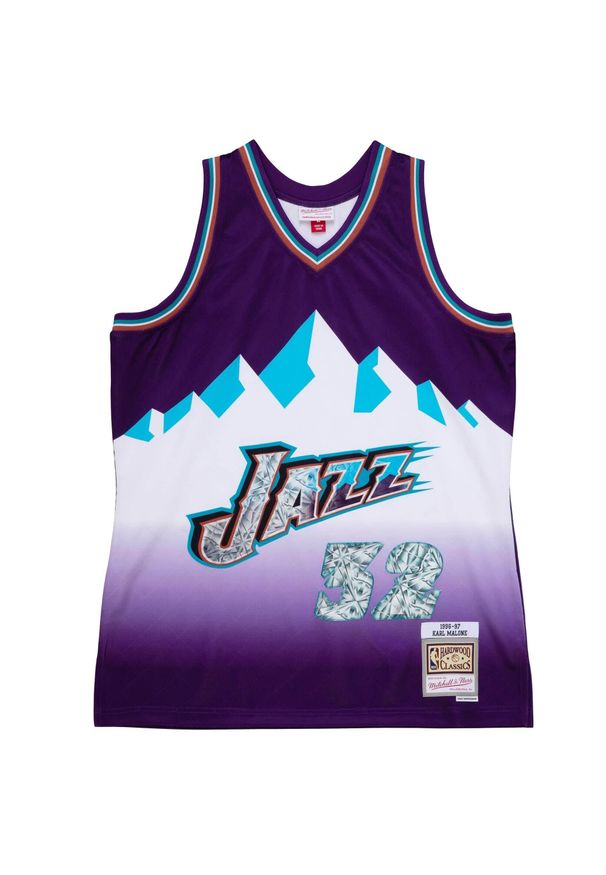 Mitchell & Ness - Koszulka Nba Utah Jazz Karl Malone. Kolor: fioletowy. Sport: koszykówka