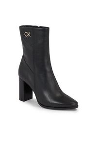 Calvin Klein Botki Cup Heel Ankle Boot W/Hw 80 HW0HW01750 Czarny. Kolor: czarny