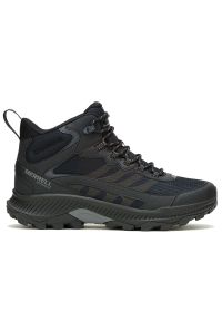 Buty Merrell Speed Strike 2 Mid Waterproof J037833 - czarne. Zapięcie: sznurówki. Kolor: czarny. Materiał: skóra, syntetyk, guma. Szerokość cholewki: normalna