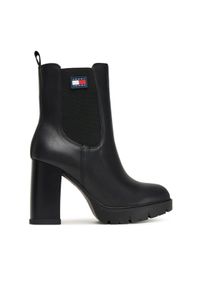 Tommy Jeans Botki Tjw EN0EN02831 Czarny. Kolor: czarny. Materiał: skóra #1