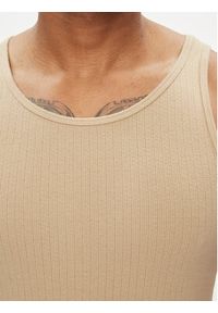 Jack & Jones Tank top Havana 12251771 Beżowy Regular Fit. Kolor: beżowy. Materiał: bawełna #6