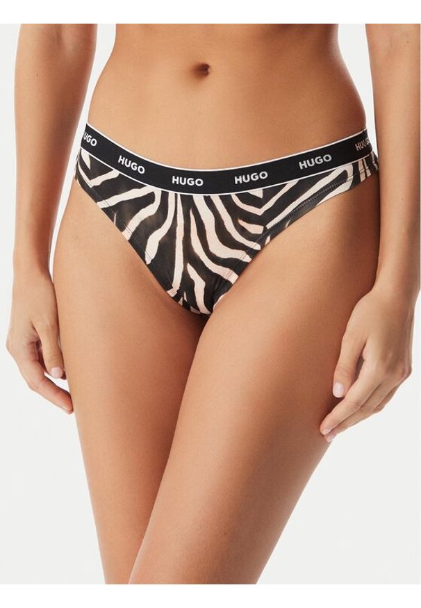 Hugo - HUGO Komplet stringów 50545703 Czarny. Kolor: czarny. Materiał: bawełna
