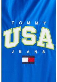 Tommy Jeans kurtka męska kolor niebieski przejściowa oversize. Kolor: niebieski. Materiał: materiał. Długość: krótkie #2