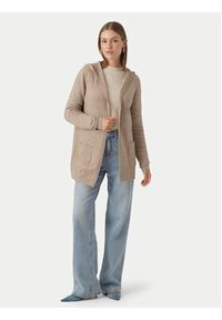 Vero Moda Kardigan Doffy 10235948 Beżowy Relaxed Fit. Kolor: beżowy. Materiał: syntetyk #3