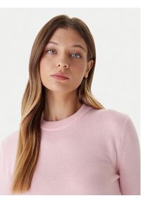 Calvin Klein Sweter LV044D370G Różowy Regular Fit. Kolor: różowy. Materiał: syntetyk #4